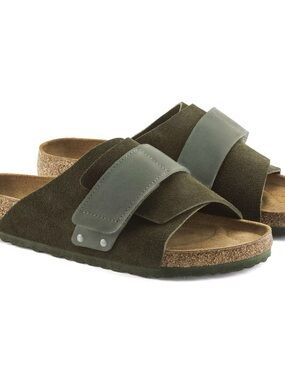 Birkenstock Olive Green Kyoto Sandals - Size 40 9 9.5